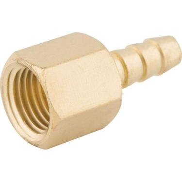 Imagem de Espigão Fixo Fêmea Para Mangueira 3/8 Rosca 1/4 Npt Latão - Vonder
