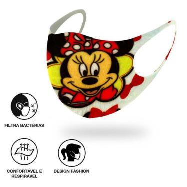 Imagem de Máscara Reutilizável Tipo Ninja Desenho Minnie Mouse 1 Un - Neoprene