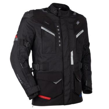 Imagem de Jaqueta Masculina Texx Nomade Impermeável Motociclista Azul, Preto, 2G