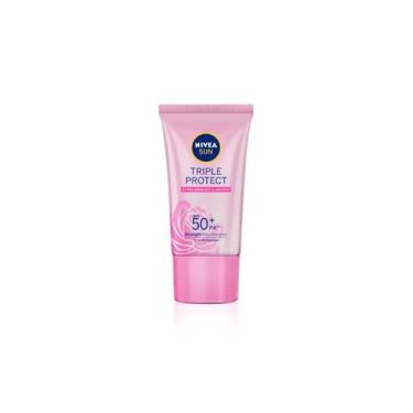 Imagem de Nivea sun protetor solar facial tripla proteção loção pele radiante fp