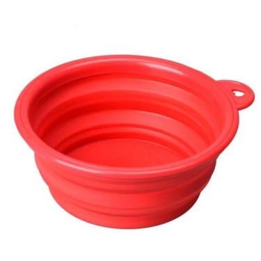 Imagem de Comedouro Bebedouro Retrátil Silicone para Passeio de Cães Gatos Pet P