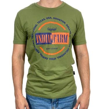 Imagem de Camiseta Indian Farm Country Masculina, Verde, P