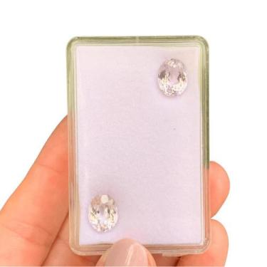 Imagem de Kunzita Rosa Oval Par 8,92ct - ENE2ESE