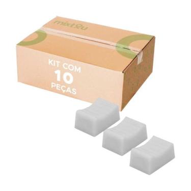 Imagem de 10x Botão Knob Mesa de Som Eixo 1x4mm - Deslizante - Branco - PIX