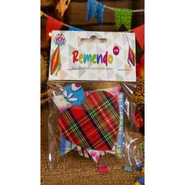 Imagem de Kit com 6 Remendão Adesivo Retalho Festa Junina Autoadesivo - RPires