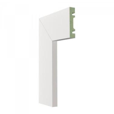 Imagem de Kit 36m Linear Guarnição MDF 701 15MMX7CM Branco Moldufama