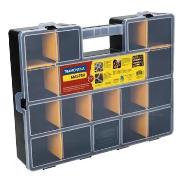 Imagem de Maleta Plástica Organizadora Master 17'' Com Divisórias Amar - Congrat