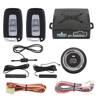 Imagem de EASYGUARD EC003N-K-1 PKE Sistema de alarme de carro bloqueio de proximidade botão de arranque remoto do motor sistema sem chave CC 12V