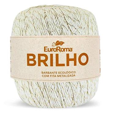 Imagem de Barbante Cru com Fio Ouro, 400 grs, 406 Mts, Euroroma
