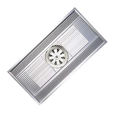 Imagem de Fã exausto Fã de ventilação de teto integrado 30 × 6 0 cm Ventilador de escape de alta potência para banheiro de cozinha Ventilador de ventilação de liga de alumínio poderoso retangular, 60w Ventilado