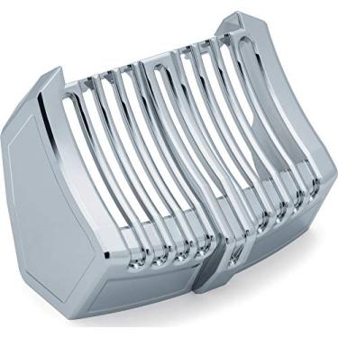 Imagem de Kuryakyn Acessório de realce de motocicleta 6417: capa de resfriamento de óleo de precisão para motocicletas Harley-Davidson 2017-19, cromada