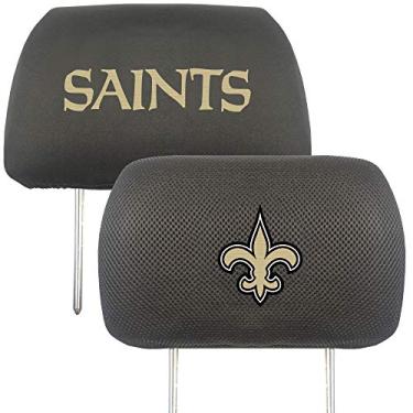 Imagem de Capas para encosto de cabeça NFL New Orleans Saints Auto Headrest Covers, cores do time, tamanho único