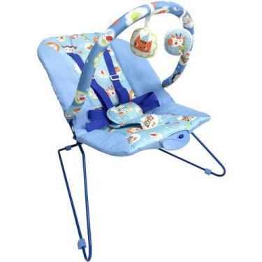Imagem de Cadeira De Descanso Bebê Vibratória Lite Azul Baby Style