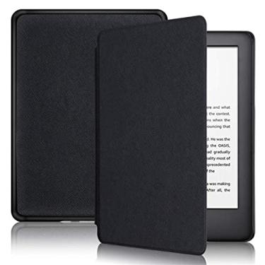 Imagem de Capa com padrão de cruz de cor sólida para o Kindle 8ª geração lançado em 2016, número do modelo SY69JL. Capa fina e leve com ativação automática - sono