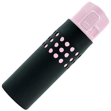 Imagem de FLASKGEAR Capa de silicone Protect & Go compatível com a garrafa térmica térmica a vácuo da marca Zojirushi (preta, 473 g/0,48 litros)