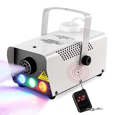 Imagem de Yajun Mini máquina de neblina de palco de LED 500 W máquina de fumaça de controle sem fio DJ arremessador portátil ejetor de neblina para festas de lazer de bola familiar, 500 W