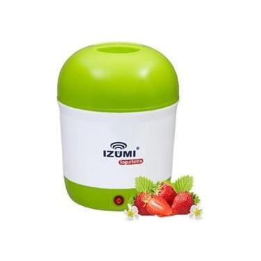 Imagem de Iogurteira Elétrica Verde Bivolt 1 Litro Modelo Novo Izumi