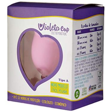 Imagem de Violeta Cup Coletor Menstrual Rosa Tipo A, Violeta Cup, Rosa, Tipo A Mulheres A Partir De 30 Anos Ou Com Filhos, E/Ou Com Colo Do Útero De Altura Média E Alta