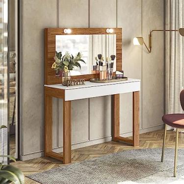 Imagem de Penteadeira Camarim Real LED Com Gaveta - Mobler