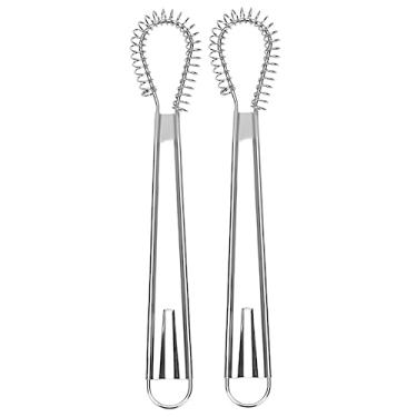 Imagem de HEMOTON 2 Unidades Batedor De Inox Batedor De Mola De Balão Liquidificador Manual De Ovos Batedor Manual De Ovos Bata Batedeira Liquidificador De Cozinha Máquina De Café Creme