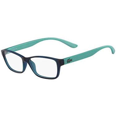 Imagem de Óculos de Grau Lacoste L3803b 466/51 Azul Petróleo/azul Claro