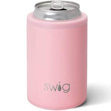 Imagem de Swig Life Standard Can + Bottle Cooler, Stainless Steel, Dishwasher Safe, Triple Insulated Can Sleeve for Standard Size 12oz Cans or Bottles (Blush)