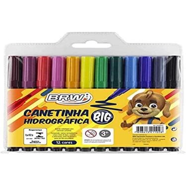 Imagem de Canetinha Hidrográfica Big Blister com 12 Cores, BRW