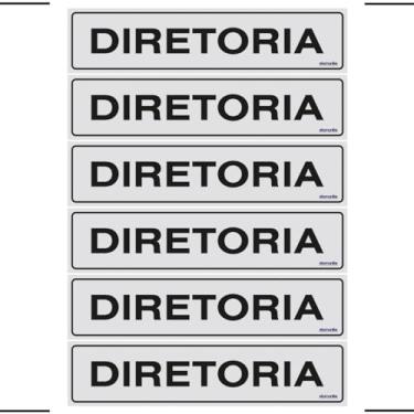 Imagem de Combo 6 Placas De Sinalização Diretoria 30x7 Ekomunike - B-518 F9e