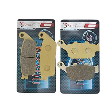 Imagem de SYUU Peças de reposição de motocicleta pastilhas de freio dianteiras e traseiras compatíveis com/para Suzuki GW 250 GW250 Inazuma 2013 2014 2015 GSX250R GSX 250 R RL7 RL8 2017 2018 FA142F FA496R