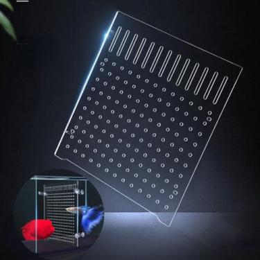 Imagem de Conjunto de bandeja divisória de tanque de peixes placa de isolamento: placa de aquário