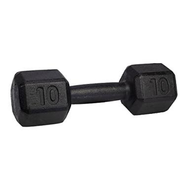 Imagem de Halter Dumbell Sextavado Pintado 10kg P/Musculação Megagym