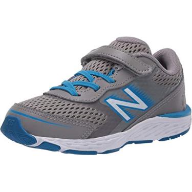 Imagem de Tênis de corrida infantil com fecho alternativo New Balance 680 V6, Marblehead, 4 Toddler