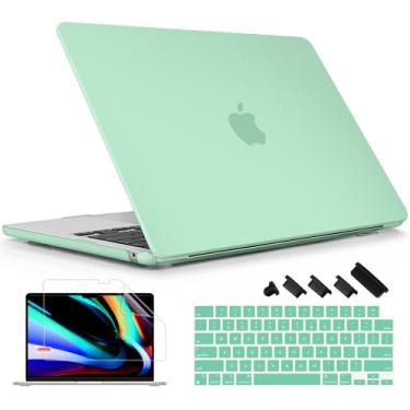 Imagem de Lepeoac Capa compatível com MacBook Air de 15 polegadas M4 A3241 M3 A3114 M2 A2941 2025 2024 2023 Releaes, capa rígida de plástico com capa de teclado para Mac Air de 15,3 polegadas, compatível com