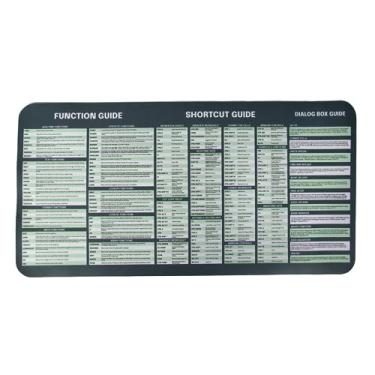 Imagem de Excel Dictionary Desktop pad com mais de 60 funções e mais de 140 guia de referência para planilhas para Windows PC 27.9 cm x 58.4 cm (Excel - PC)