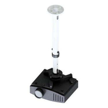 Imagem de Suporte Projetor De Teto  Telescópico  Preto E Branco - AVATRON