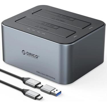 Imagem de Dock Station ORICO Alumínio SATA/SSD 2.5/3.5 USB 3.2 Gen2 10Gbps - Fun