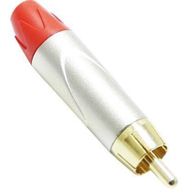 Imagem de Conector de som rca (m) vermelho datalink dlk