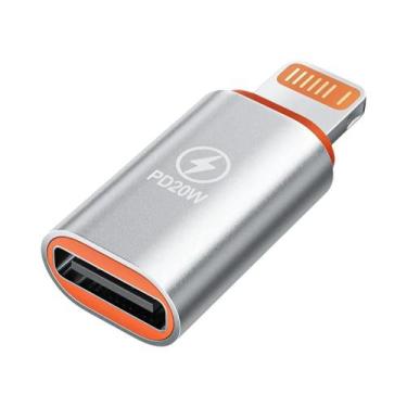 Imagem de Carregamento Rápido Usb C Para Adaptador Lightning Pd 20w 120w Iphone 