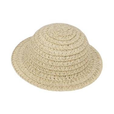 Imagem de TTETTZ Boneca Ratten Chapéu Boneca Roupas Acessórios Vestir-se Adorável Trajes Vestir-se Brinquedo Bonito Boneca Roupas Terno para Boneca de Pelúcia, bege escuro