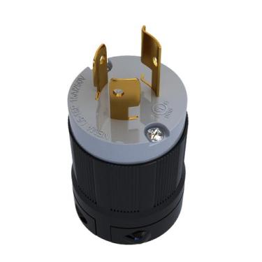 Imagem de Plugue Nema L6-15P 15A 250V 2P+T - Casa Das Tomadas