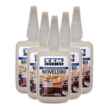 Imagem de 05 Pc Cola Adesivo Instantânea Tekbond Moveleira 793 100Gr - Tek Bond