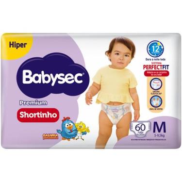 Imagem de Fralda Shortinho BabySec Premium Galinha Pintadinha Tam. M 5 a 9,5kg 6