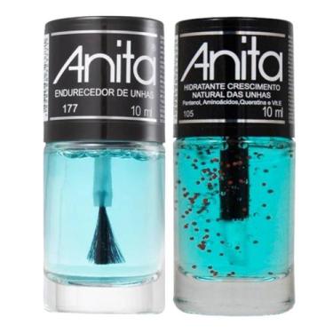 Imagem de Kit 1 Endurecedor de unhas + 1 Hidratante 10ml Anita
