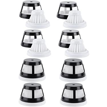 Imagem de KEEPOW Filtro de substituição compatível com aspirador de pó portátil sem fio BISSELL AeroSlim 29869, 29861, 29867, 29868, 2986, peça nº 1624405, pacote com 8