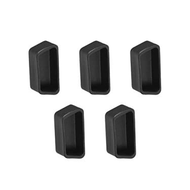Imagem de Rebower Tampas de silicone VGA antipoeira com porta de plugue antipoeira [para DVD computador PC laptop] - Preto/5 peças