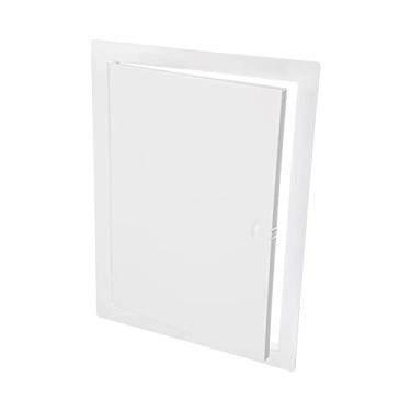 Imagem de ECOPRO VENT Painel de acesso de metal branco de 25,4 cm x 35,5 cm. Painel da porta do eixo de serviço. Canalização, eletricidade, aquecimento, painel de acesso à parede de alarme para drywall. Tampa do orifício de acesso aos serviços de banheiro.