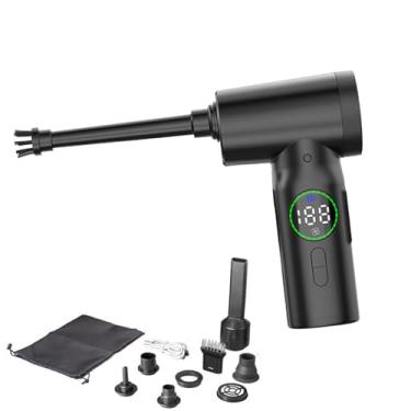 Imagem de 星姿 Espanador de ar portátil para laptop, teclado, câmera, limpeza profunda, aspirador de pó recarregável, espanador de ar sem fio, soprador de ar comprimido