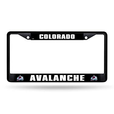 Imagem de Rico Industries NHL Colorado Avalanche Preto 30,48 cm x 15,24 cm Metal Preto Moldura Carro/Caminhão Acessório Automóvel
