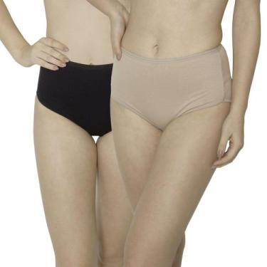Imagem de Kit com 2 Calcinhas Pós Parto para Gestantes em Cotton - Morisco, P/40
