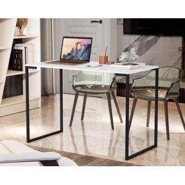 Imagem de Escrivaninha Cosmos 1,20 de Largura Merito Branco/preto - Village Móve